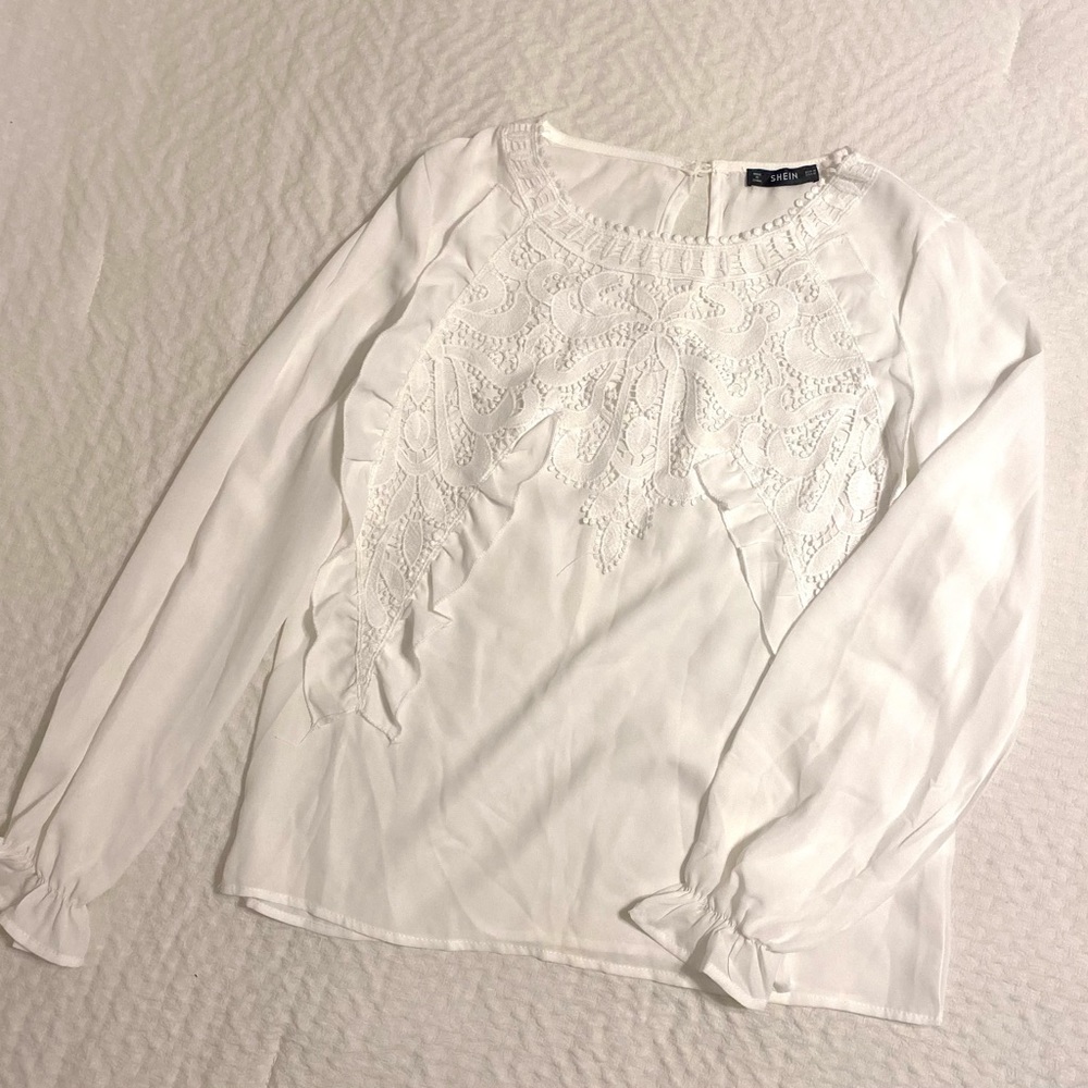 White Shein Blouse